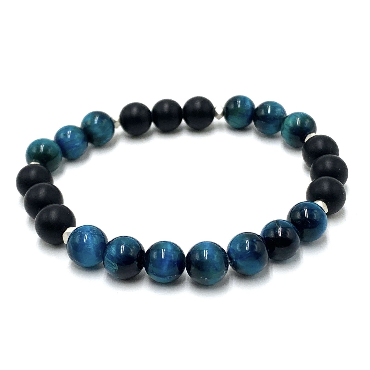 Teal Tiger Eye Bracelet