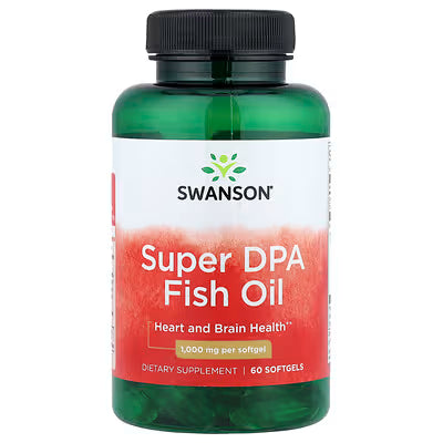 SWANSON Super DPA Fish Oil 1000mg 60 Softgels
Description
Heart and Brain Health
1,000 mg Per Softgel
Dietary Supplement
Award-Winning Product for Innovation in Omega-3 Supplements
Higher Blood Levels of DPA Have Been Associated with Better Health
Science-Backed Quality Since 1969
1st Stop, Marshall's Health Shop!