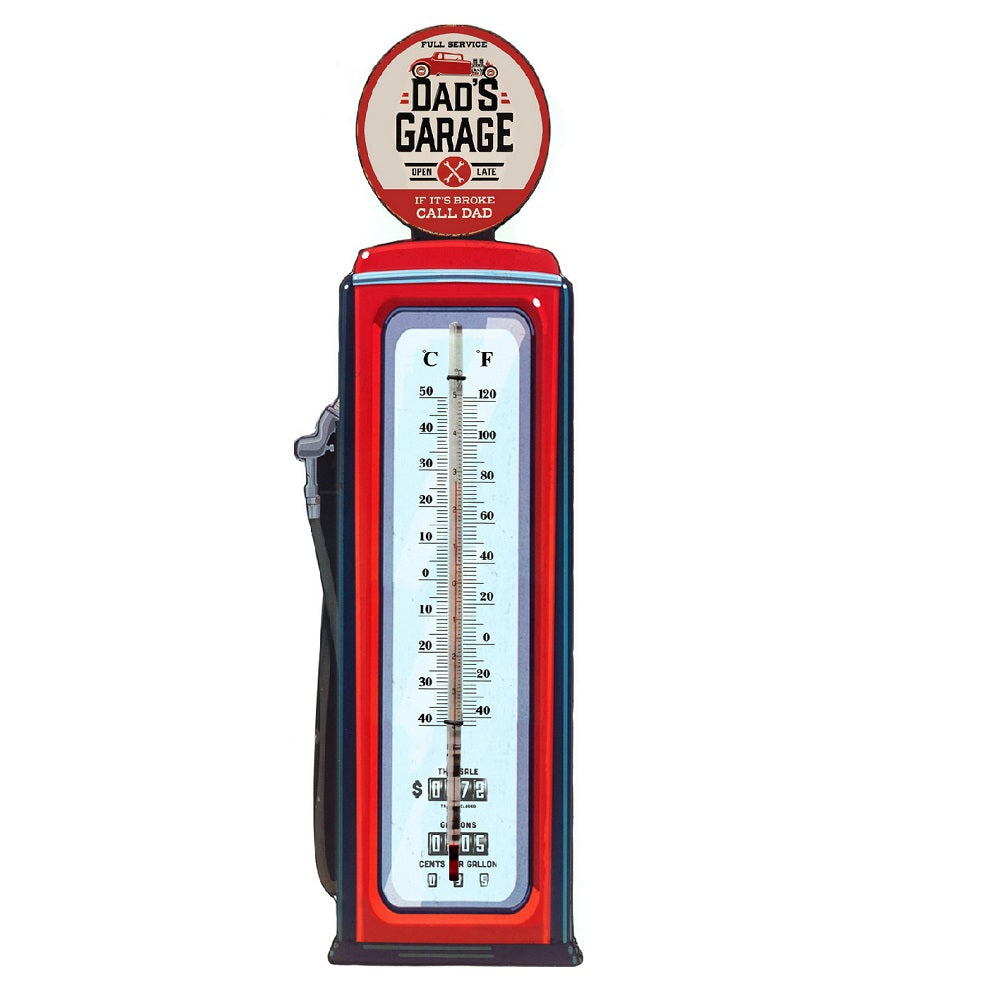 Dad's Garage Iron Wall Thermometer