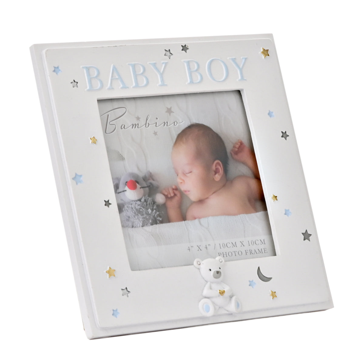Bambino Resin Baby Boy Photo Frame 4x4inch