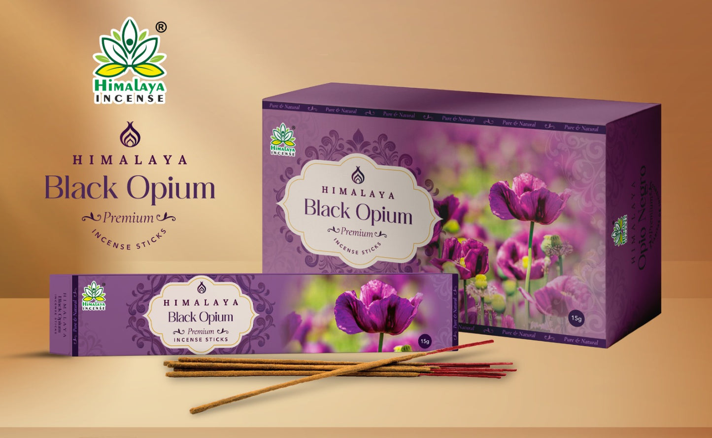 Himalaya Pure Natural Incense 15g Black Opium
