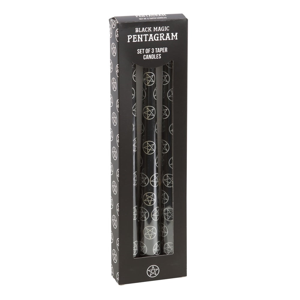 Pentagram Taper Dinner Candles