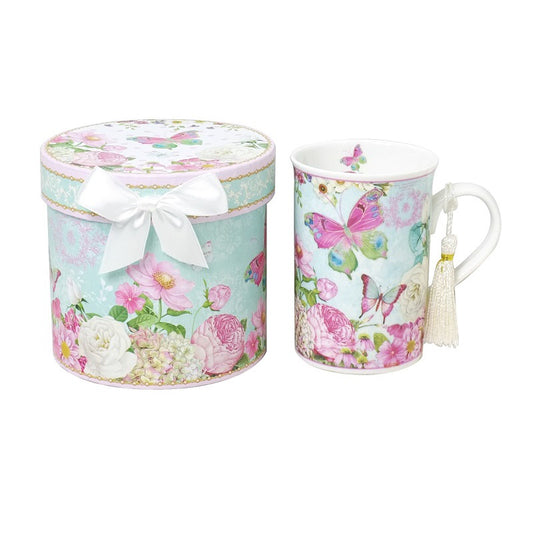 Butterflies T Time Mug With Gift Box