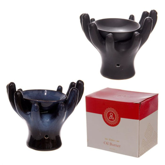 Open Hands Ceramic Oil Burner