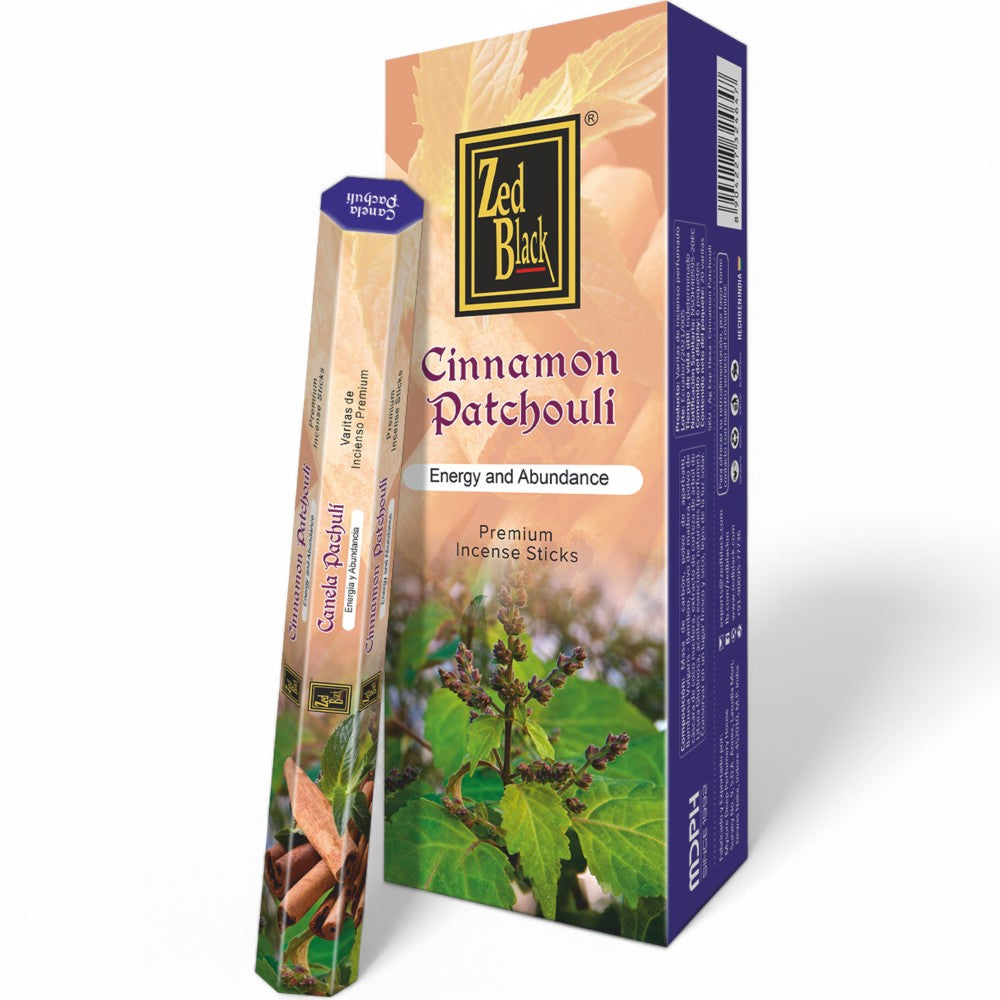 Zed Black Cinnamon Patchouli 20gm
Zed Black 20 gram Incense sticks are one of the most popular incense sticks, these are rolled and dipped into natural oils for a calming incense fragrance. You will enjoy these incense sticks as you would experience these fragrances from nature itself. Experience an absolutely soothing and positive aroma at your place by using these premium quality incense sticks.

1st Stop, Marshall's Health Shop, Gift Shop!

SKU: ZBCP20