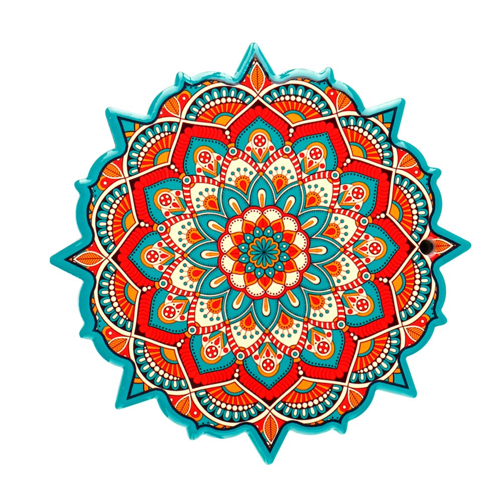 Ceramic Coaster Sacred Mandala Large (CMC3)