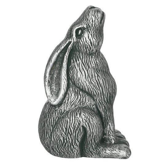 Silver Terracotta Moon Gazing Hare