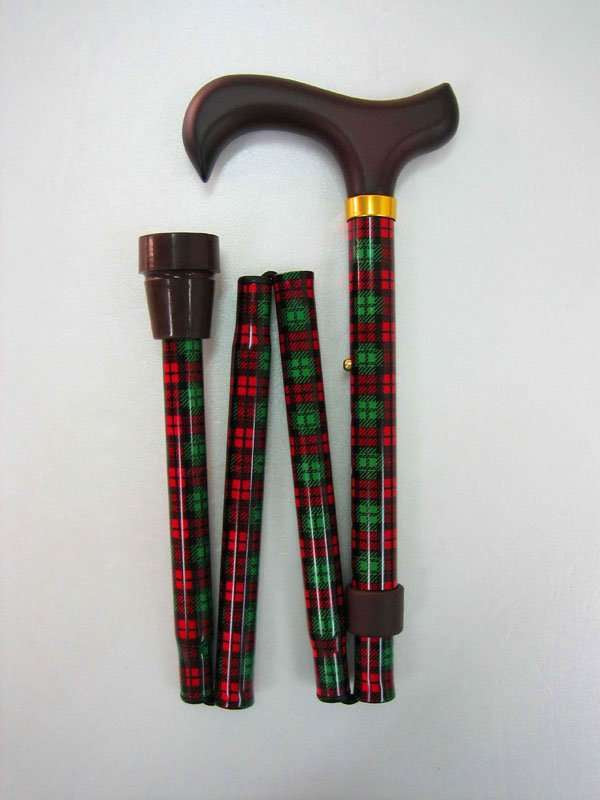 Walking Stick Scot Tartan Checks