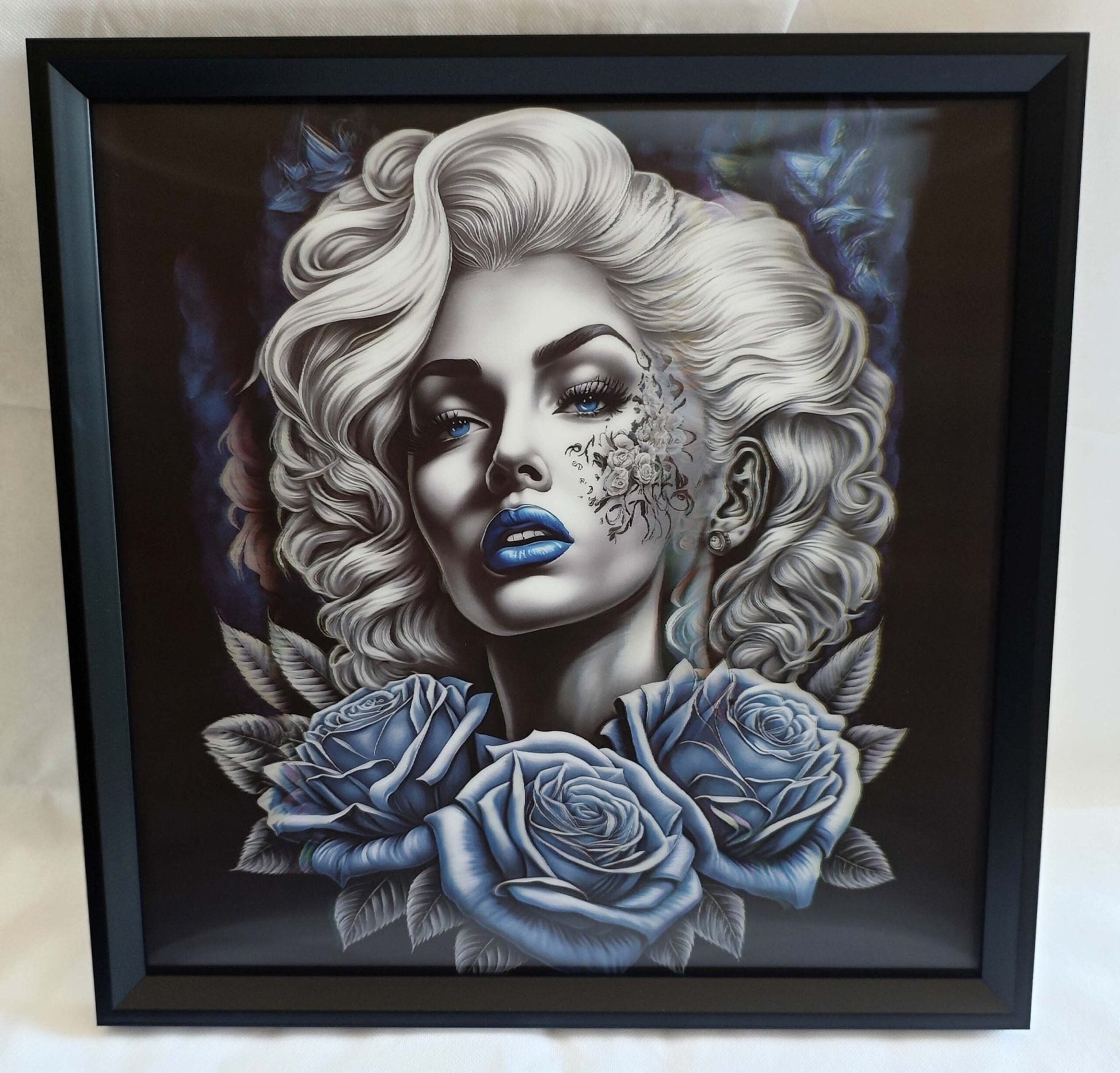 3D Art Black Rose 40x40CM - MarshallsHealthShop