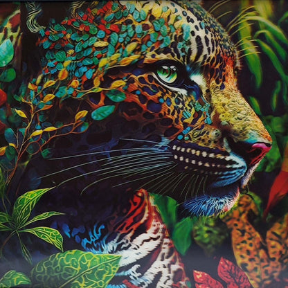 3D Art Polka Dotted Panther 30x40CM - MarshallsHealthShop