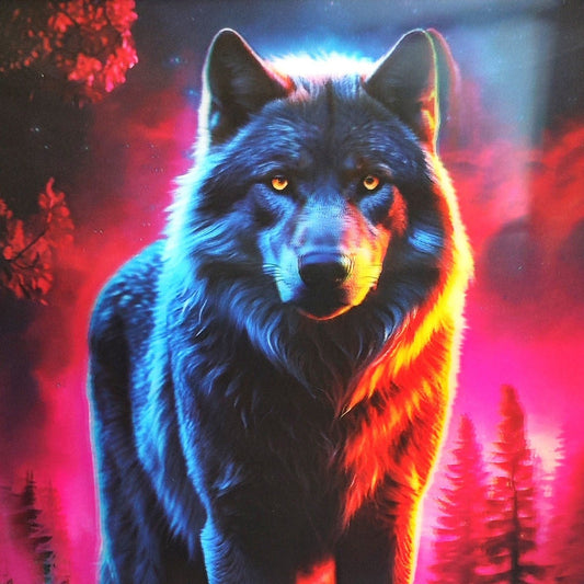 3D Art Wolf 30x40CM - MarshallsHealthShop