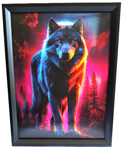 3D Art Wolf 30x40CM - MarshallsHealthShop