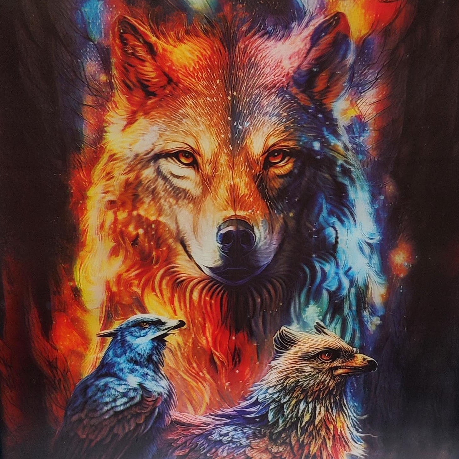 3D Art Wolf and Eagles 30x40CM - MarshallsHealthShop