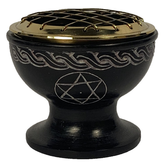 Pentacle Soapstone Resin Burner