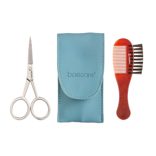 Basicare Men's Grooming Moustache Trimming Kit