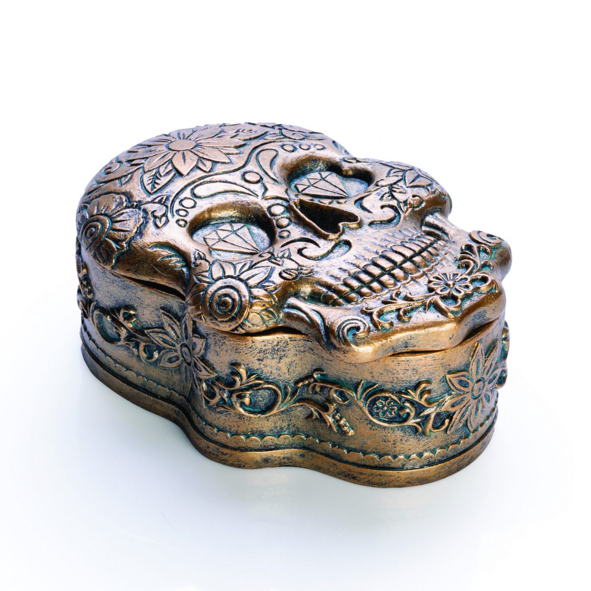 Candy Skull Trinket Box