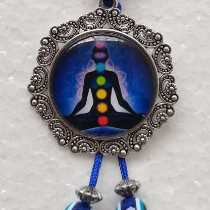 Chakra Keyring with Evil Eye