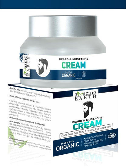 Amazing Earth Beard/Moustache Cream 50g