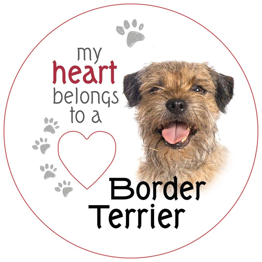Border Terrier Piece of My Heart Magnet&nbsp;
W:7 x D:7 cm - Magnet - 7 cm Diameter, MDF Magnets with Cut out Heart.

SKU: RCPHM44