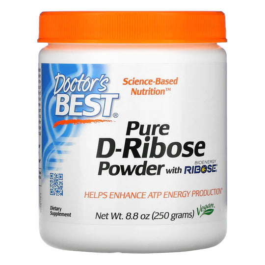 Doctor's Best Pure D-Ribose Powder with BioEnergy Ribose, 8.8 oz (250 g)