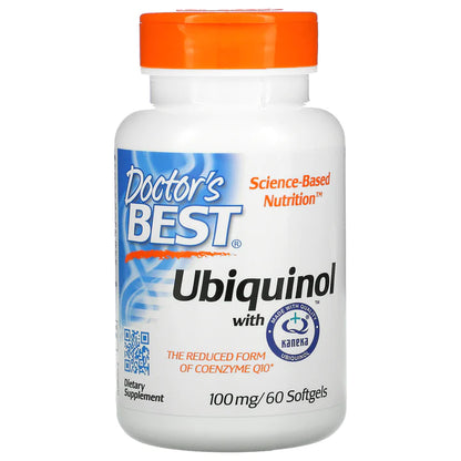 Doctor's Best Ubiquinol with Kaneka, 100 mg, 60 Softgels