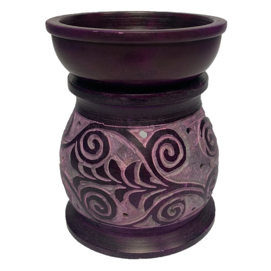 Koru Soapstone Oil Burner Purple