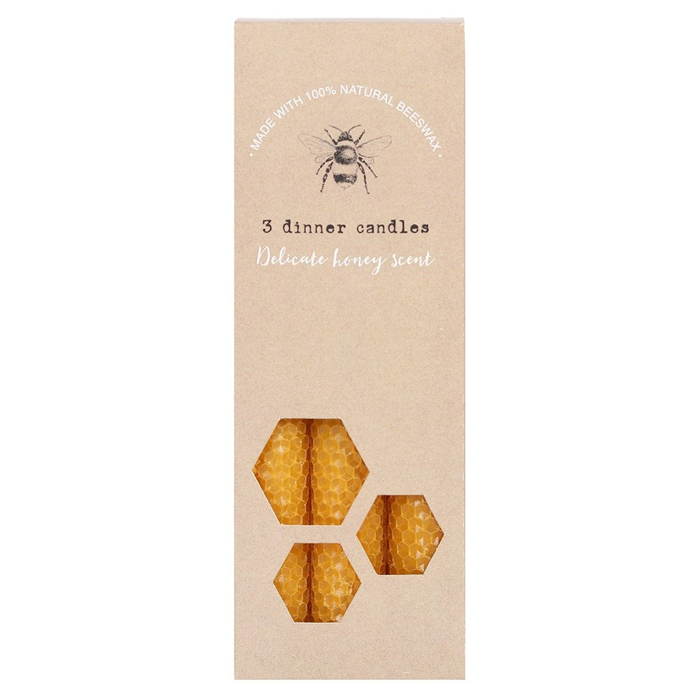 Beeswax Candles Set of 3