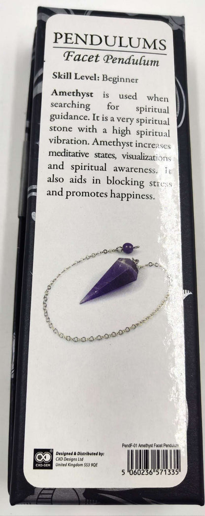 Facet Pendulum Amethyst