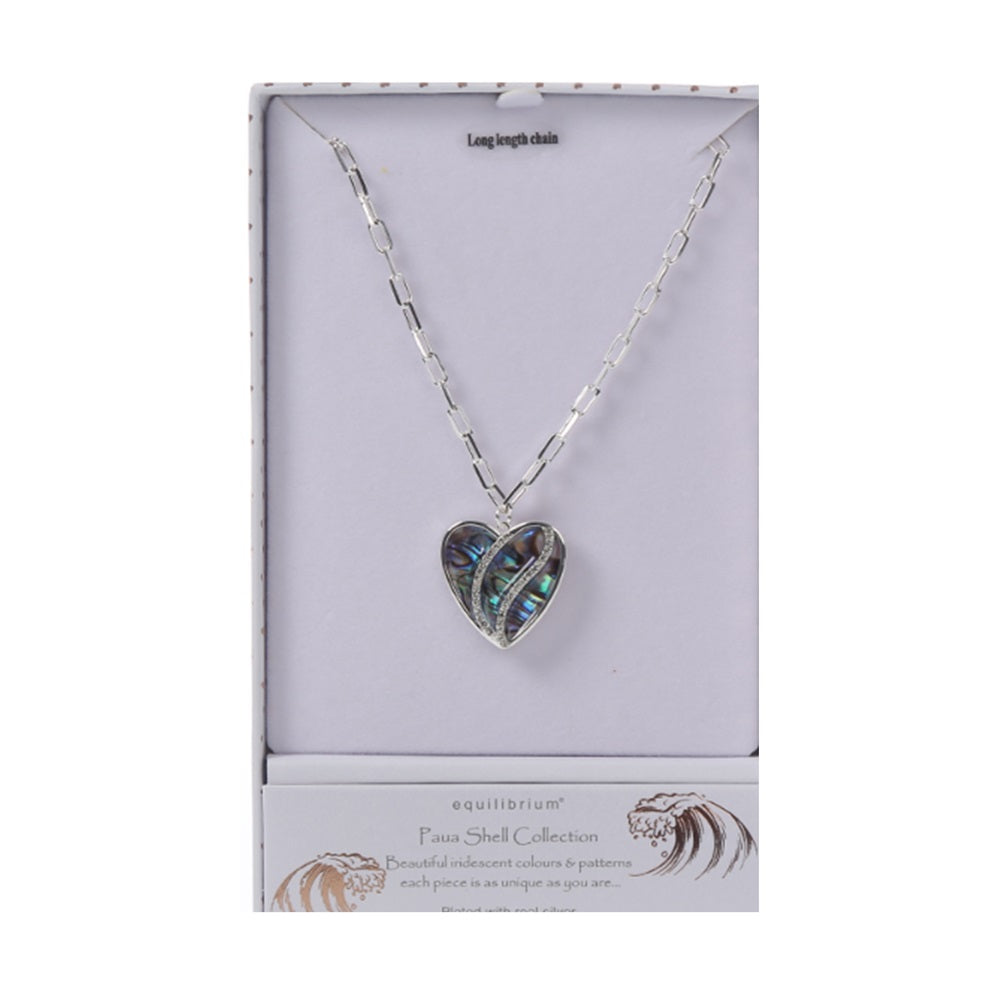 Equilibrium Paua Heart Necklace