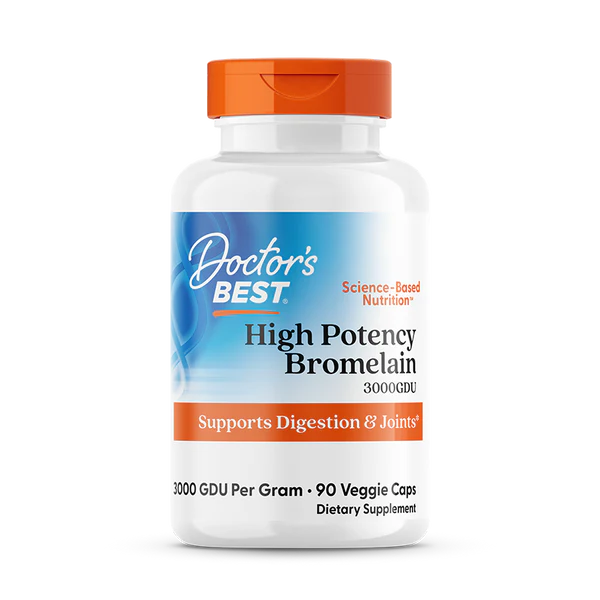 Doctor's Best High Potency Bromelain 3000GDU 60 Veggie Capsules