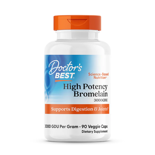Doctor's Best High Potency Bromelain 3000GDU 60 Veggie Capsules
