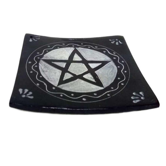 Soapstone Incense Holder Pentacle