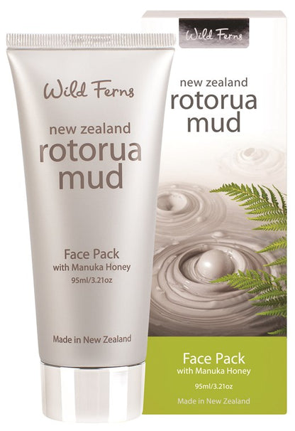 Wild Ferns Rotorua Mud Face Pack with Manuka Honey 80+