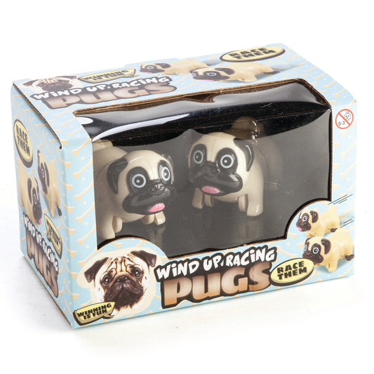 Wind Up Racing Pugs Set of 2