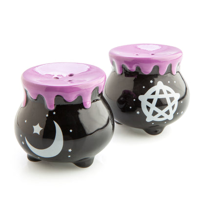 Witches' Brew Cauldron Salt & Pepper Set