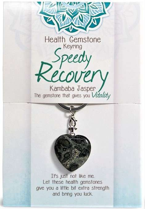 Speedy Recovery Kambaba Jasper Keyring