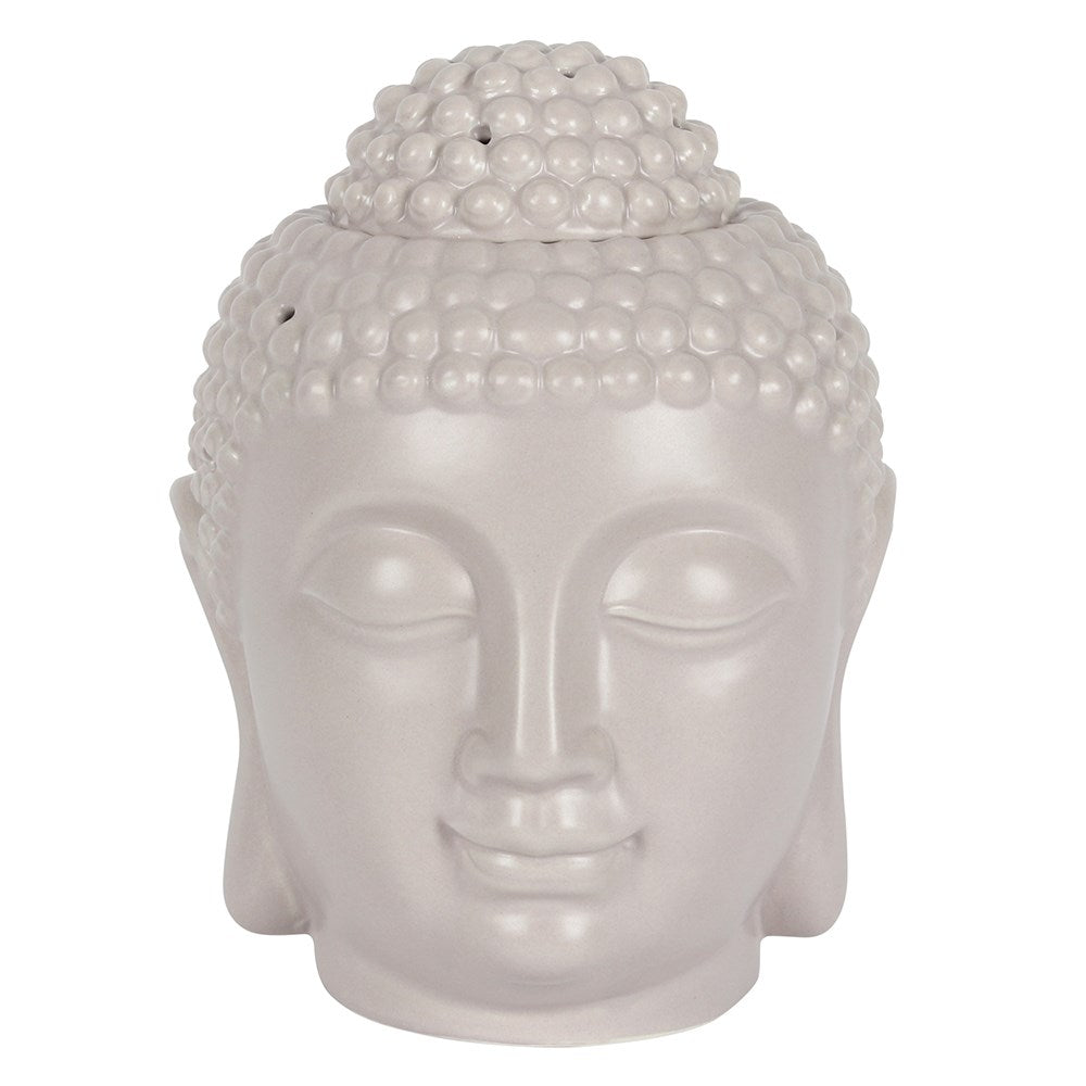 Large Grey Buddha Head Oil Burner