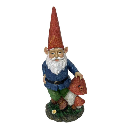 Gnome with Mushrooms