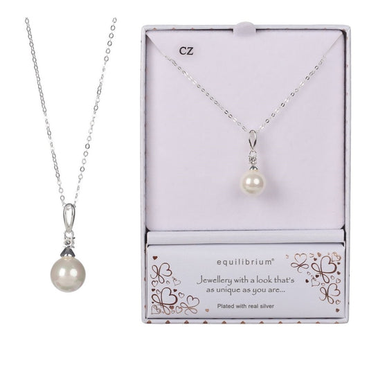 Equilibrium Pearl Necklace