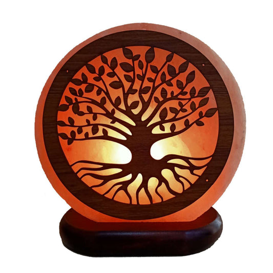 Himalayan Salt Lamp Tree Of Life Design Authentic Himalayan Salt Lamp. Each item comes with an electric cable and a bulb.  Lamp Diameter 20cm  Base Diameter 17cm  SKU985T