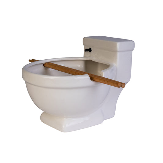 Toilet Noodle Bowl Bamboo Chopsticks
