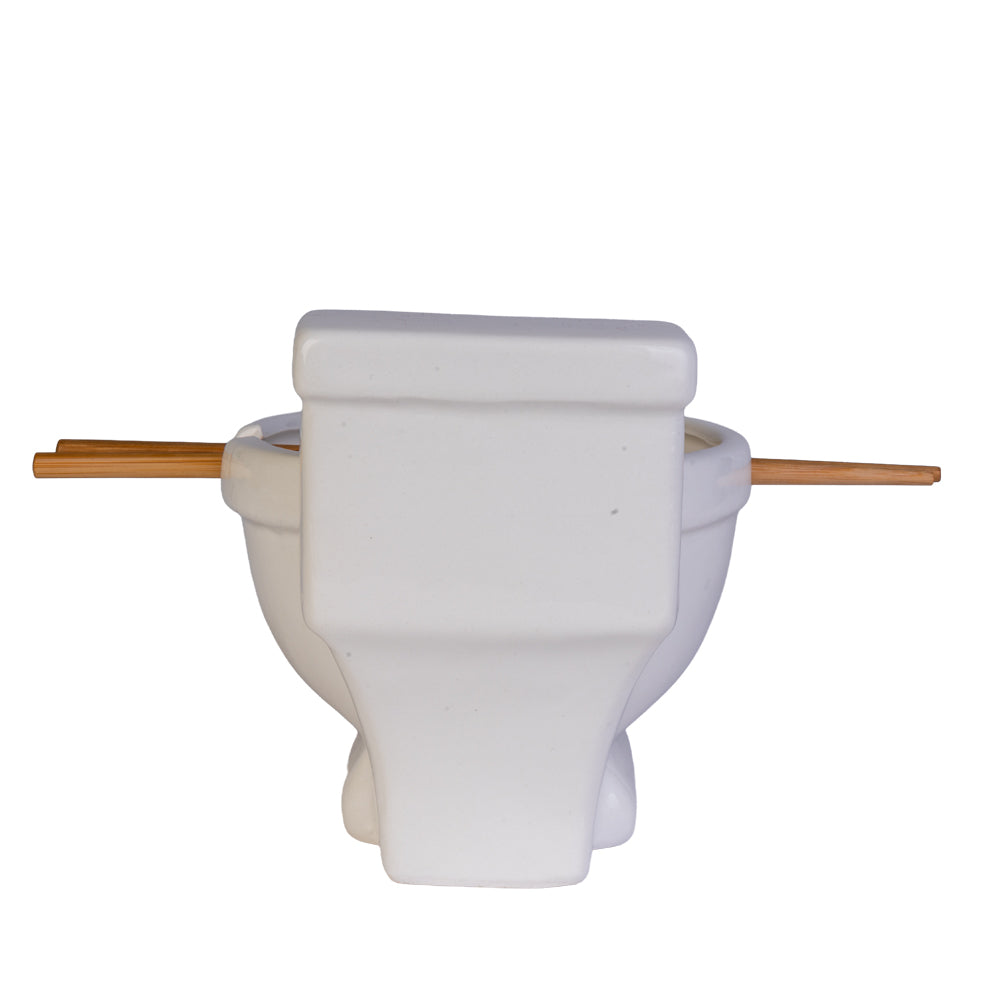 Toilet Noodle Bowl Bamboo Chopsticks