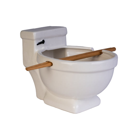 Toilet Noodle Bowl Bamboo Chopsticks