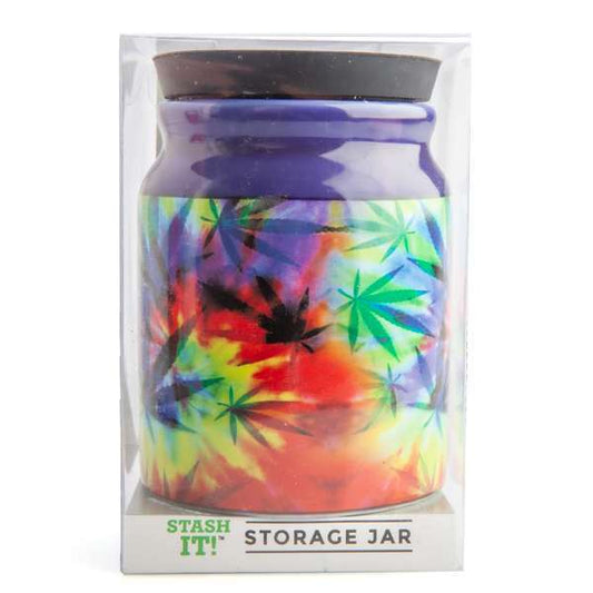 Large Rainbow Weed Stash It! Jar