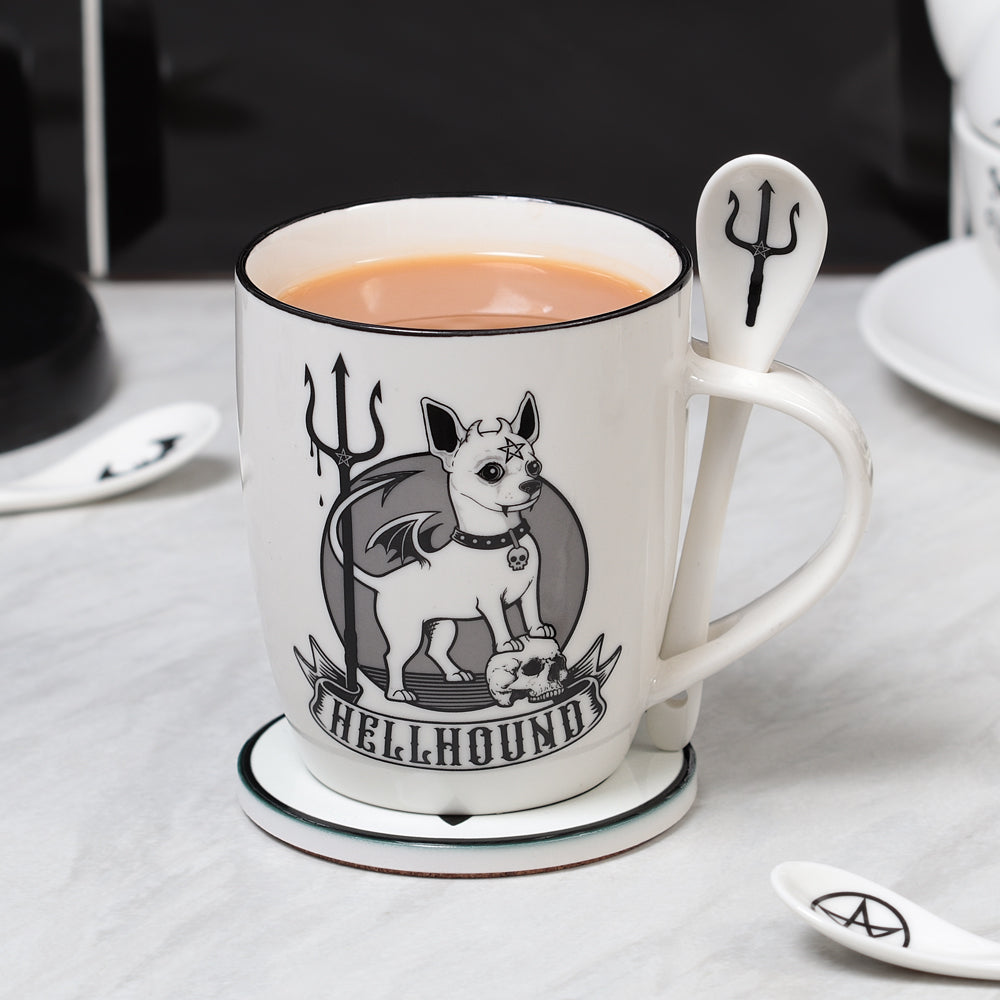 Alchemy Ceramic Mug & Spoon Set Hellhound