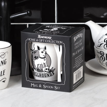 Alchemy Ceramic Mug & Spoon Set Hellhound