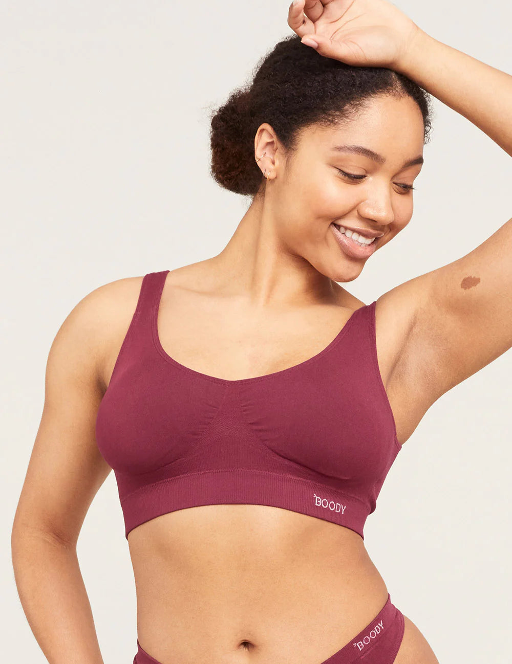 BOODY Women's Seamfree Padded Crop Bra