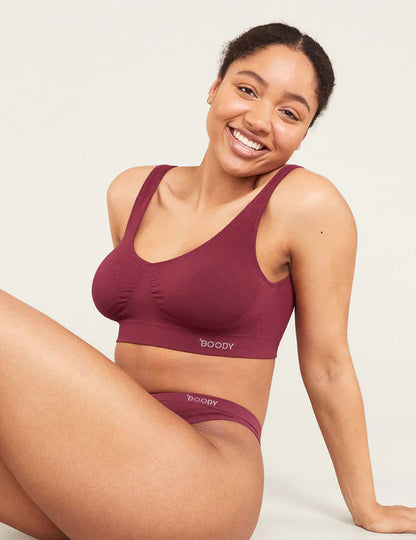 BOODY Women's Seamfree Padded Crop Bra