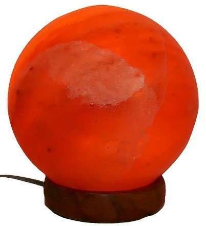 Himalayan Salt Lamp Sphere Orange 10cm