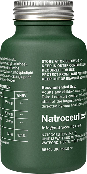 NATROCEUTICS Berberine Complex 60 Capsules